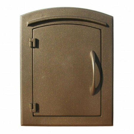BOOK PUBLISHING CO Manchester Security Drop Chute Mailbox - Bronze - 12in. GR3167644